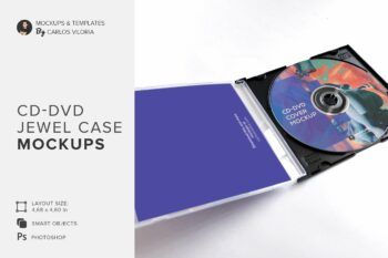 Cd-dvd-jewel-case-opened-mockup-02-cover - Mockups by Carlos Viloria Cd-dvd Jewel Case Open Mockup - Mockups by Carlos Viloria