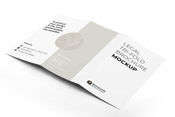Legal Trifold Brochure Mockup - Mockups by Carlos Viloria