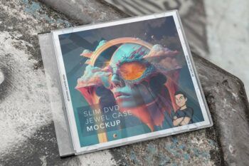 Slim Cd-dvd Jewel Case Mockup 03