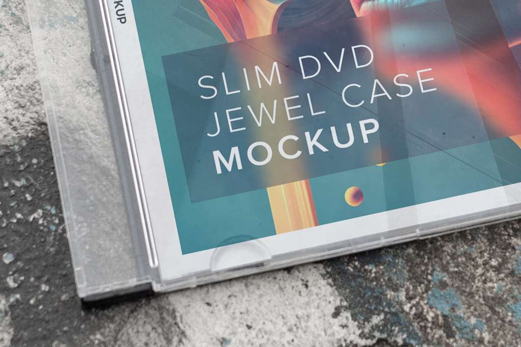 Slim Cd-dvd Jewel Case Mockup 03