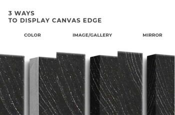 Hanging 2 Split Canvas Ratio 1x1 Mockup – 2 Cm Wrap - Mockups by Carlos Viloria
