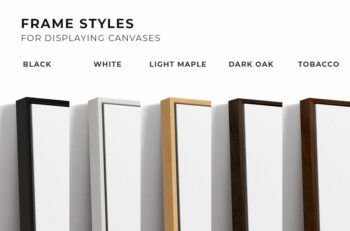 Floating Frame Landscape Canvas Ratio 3x2 Mockup 01 - Mockups by Carlos Viloria