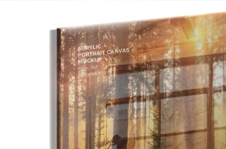 Close Up Acrylic Canvas Mockups - Ratio 2x3