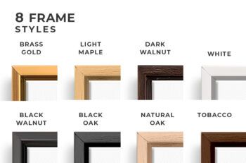 Floating Frame Canvas Ratio 1x2 Mockup - Front View - Mockups by Carlos Viloria