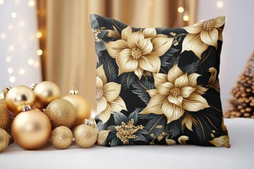 Aesthetic Christmas Pillow 22x22 In Mockup 01