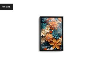 Front Portrait Frame Mockup - 8x12 in - Mockups by Carlos Viloria