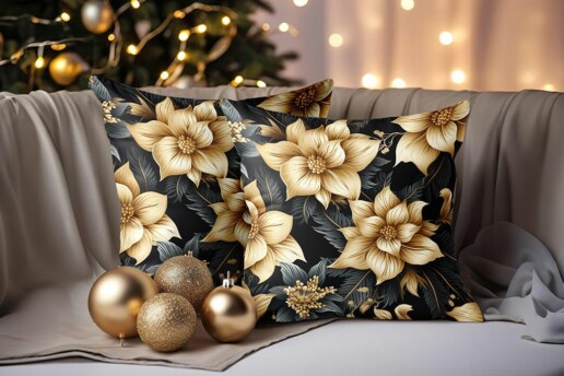 Aesthetic Christmas Pillow 22x22 In Mockup 03