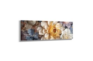 Acrylic Landscape Canvas Ratio 3x1 Mockup