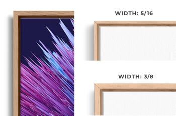 Front Square Floater Frame Canvas Mockup – Ratio 1x1 - Mockups by Carlos Viloria