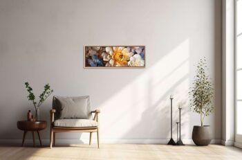 Front Floater Frame Canvas Mockup - Ratio 3x1 - Mockups by Carlos Viloria
