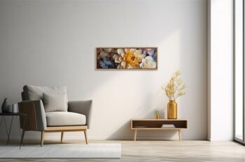 Front Floater Frame Canvas Mockup - Ratio 3x1 - Mockups by Carlos Viloria