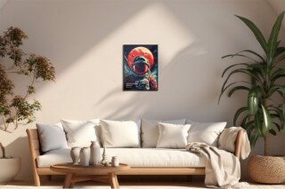 Poster Wood Frame Mockup - Ratio 3x4