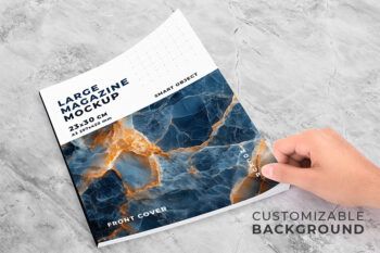 A3 Large Magazine Cover Mockup - Mockups by Carlos Viloria A3 Large Magazine Cover Mockup - Mockups by Carlos Viloria