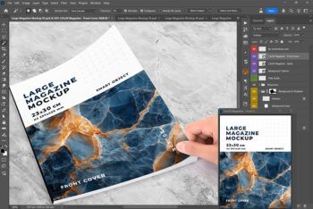 A3 Large Magazine Cover Mockup - Mockups by Carlos Viloria A3 Large Magazine Cover Mockup - Mockups by Carlos Viloria