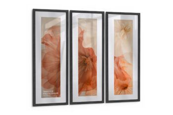 Triptych Photo Frame Mockup - Ratio 1x3 - Mockups by Carlos Viloria