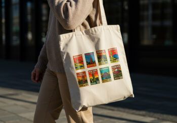 Ai Prompt – Retro City Stamp Creator - Wood Photo Frame Mockup - Tote Bag Mockup - Mockups by Carlos Viloria
