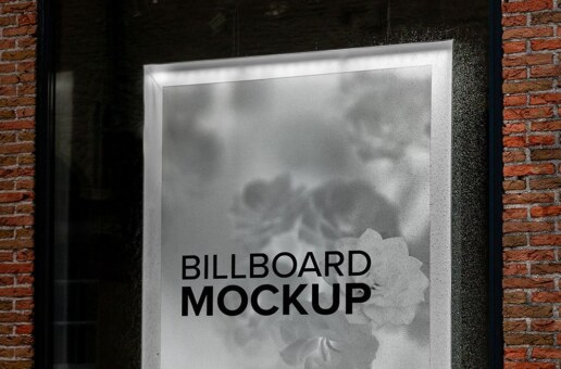 Storefront Poster Mockup | Bruges Belgium PSD 2x3