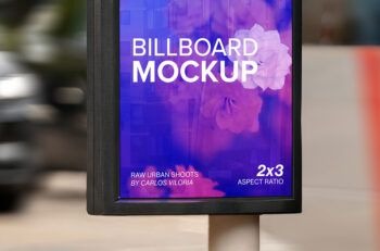 Rotterdam Mupi Mockup | Street Furniture Ad Psd - Ratio 2x3 - Mockups by Carlos Viloria