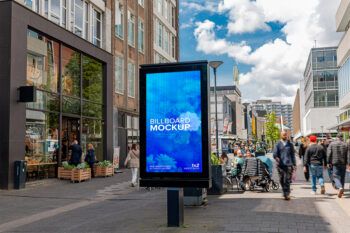 Rotterdam Mupi Mockup | Shopping Street Psd Ratio 1x2 - Mockups by Carlos Viloria