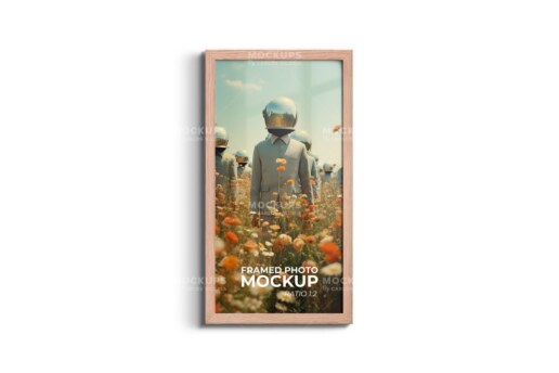 Framed Photo Mockup - Ratio 1x2